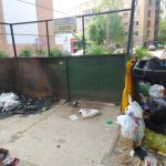 На улице Соколовского сгорело девять мусорных контейнеров