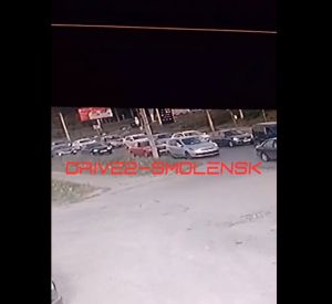 В Сети опубликовано видео жуткого ДТП с велокурьером на проспекте Строителей