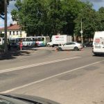 В центре Смоленска столкнулись две иномарки