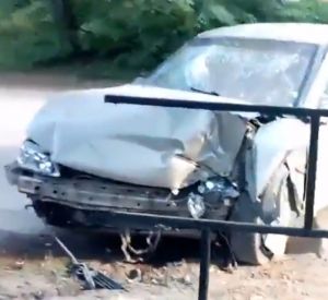 В сети появилось видео с места аварии в Вязьме.