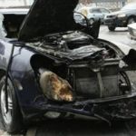 В Смоленском районе горел Porsche Cayenne