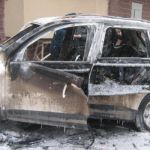 В Смоленской области сгорела «Шкода Йети»