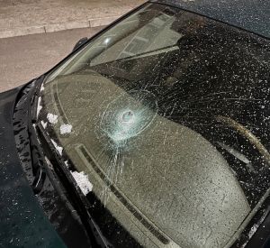В Смоленске хулиганы разгромили автомобиль на парковке