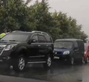 Возле Владимирской набережной произошло массовое ДТП (видео)