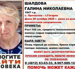 Под Смоленском бесследно исчезла пожилая женщина в зеленых галошах