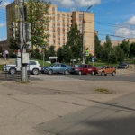 На улице Румянцева произошло ДТП из четырех автомобилей