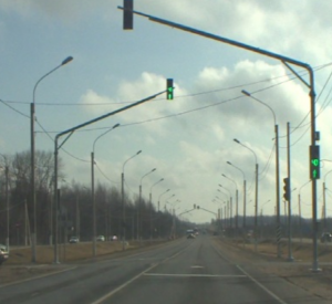В Смоленской области на трассе установили светофоры
