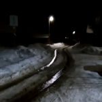 В Смоленской области из-за потопа на дороге образовалась опасная ситуация